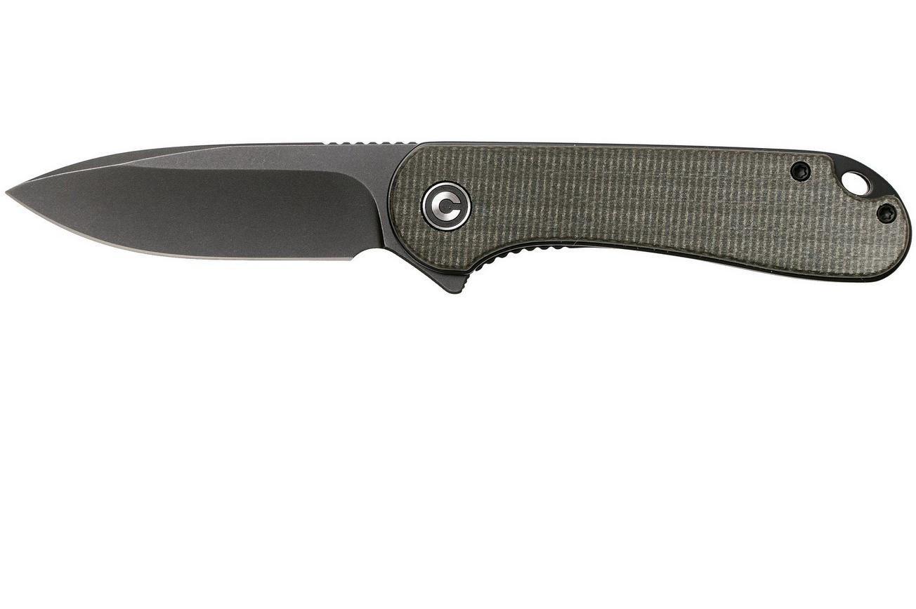 Civivi Elementum C907Z Black, Dark Green Micarta zakmes