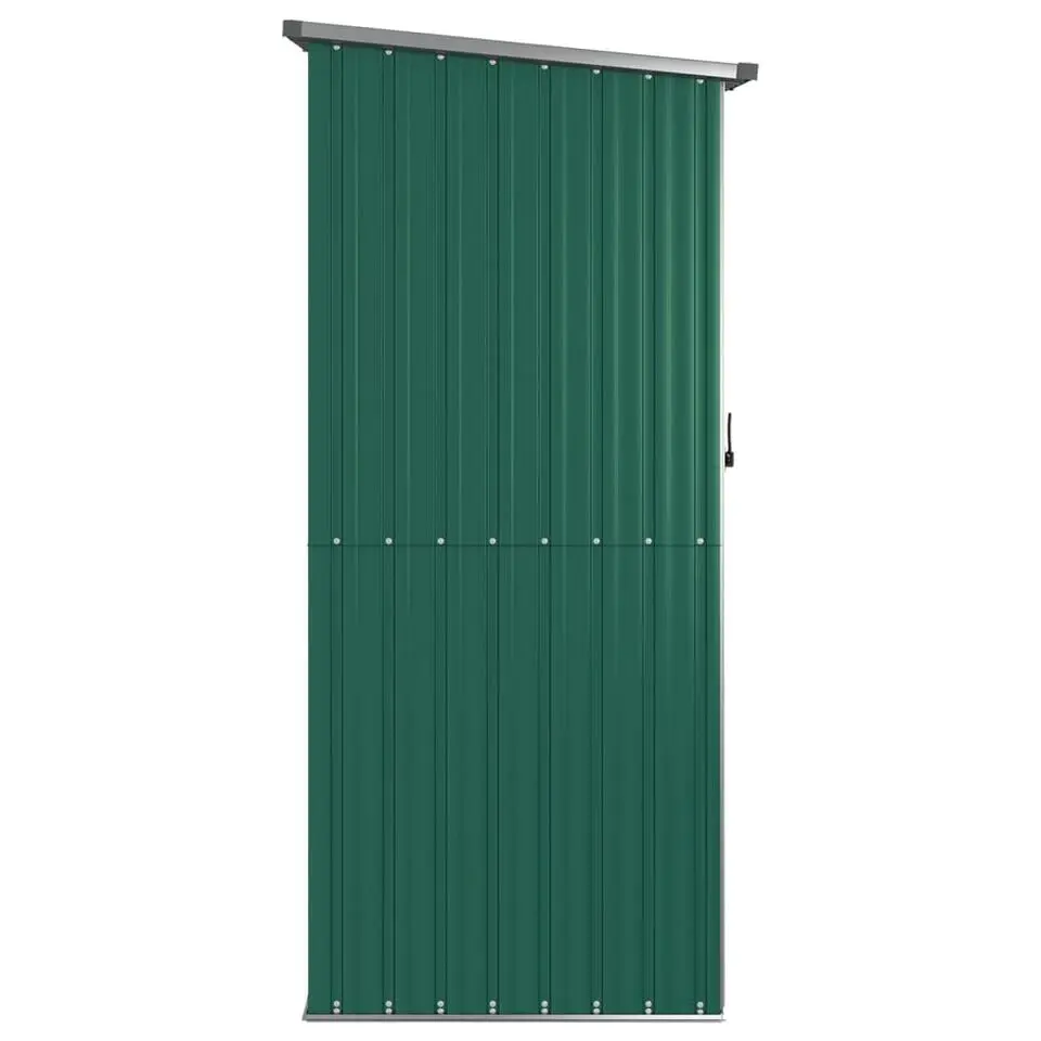 vidaXL - Tuinschuur - Groen - Staal