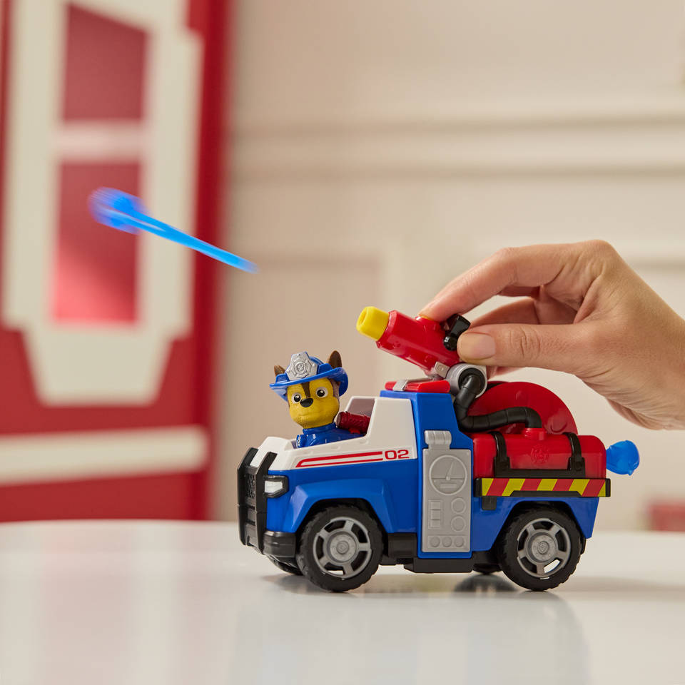 PAW Patrol Brandweerredding Chase politieauto met speelfiguur
