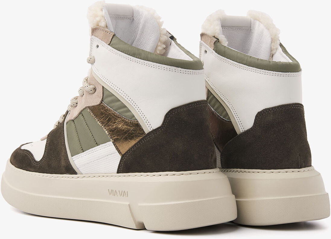 VIA VAI groene via vai hoge sneaker blue matt