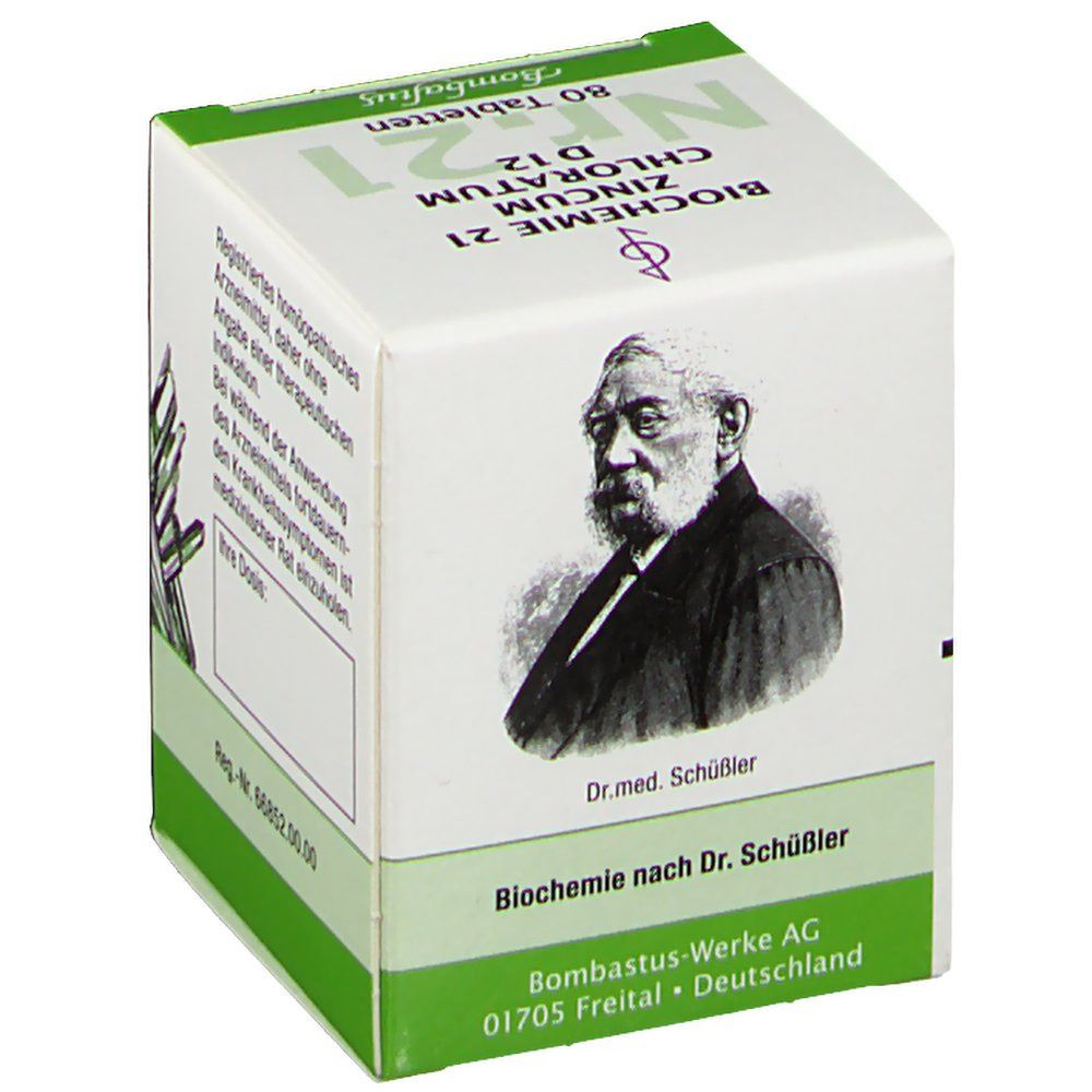 Bombastus Biochemie 21 Zincum Chloratum D12