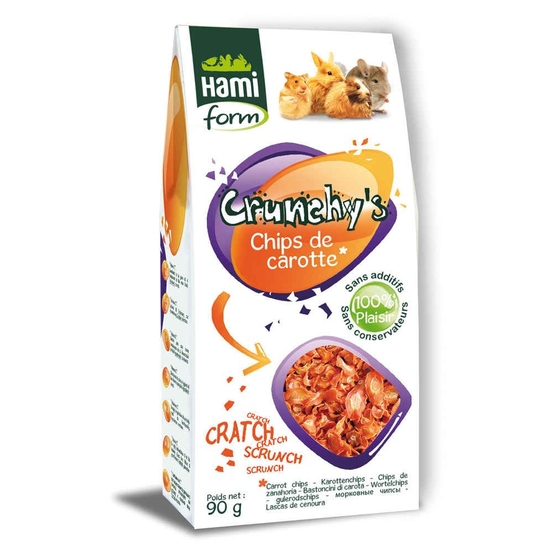 Crunchy's Chips de carotte 90 gr pour rongeurs