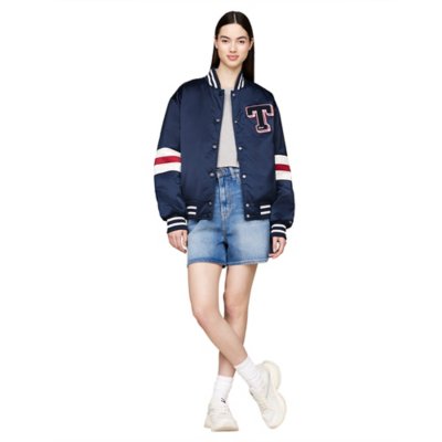 Veste femme Tjw Letterman Satin Bomber TOMMY HILFIGER