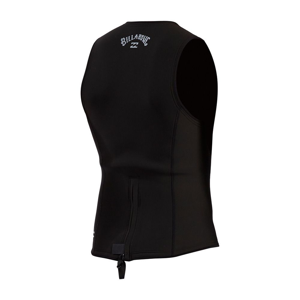 Billabong ABSOLUTE VESTE BACK ZIP - Top néoprène 2mm Homme black