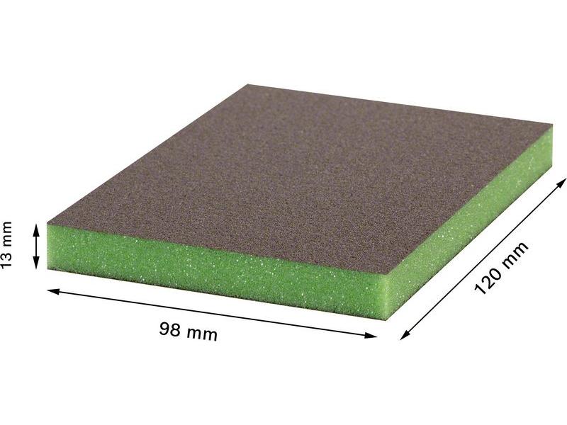 Bosch Professional Unischleifblock Expert S473, 98 x 120 x Expertenstandardblock für eine lange Lebensdauer beim Schleifen von Holz und Farbe