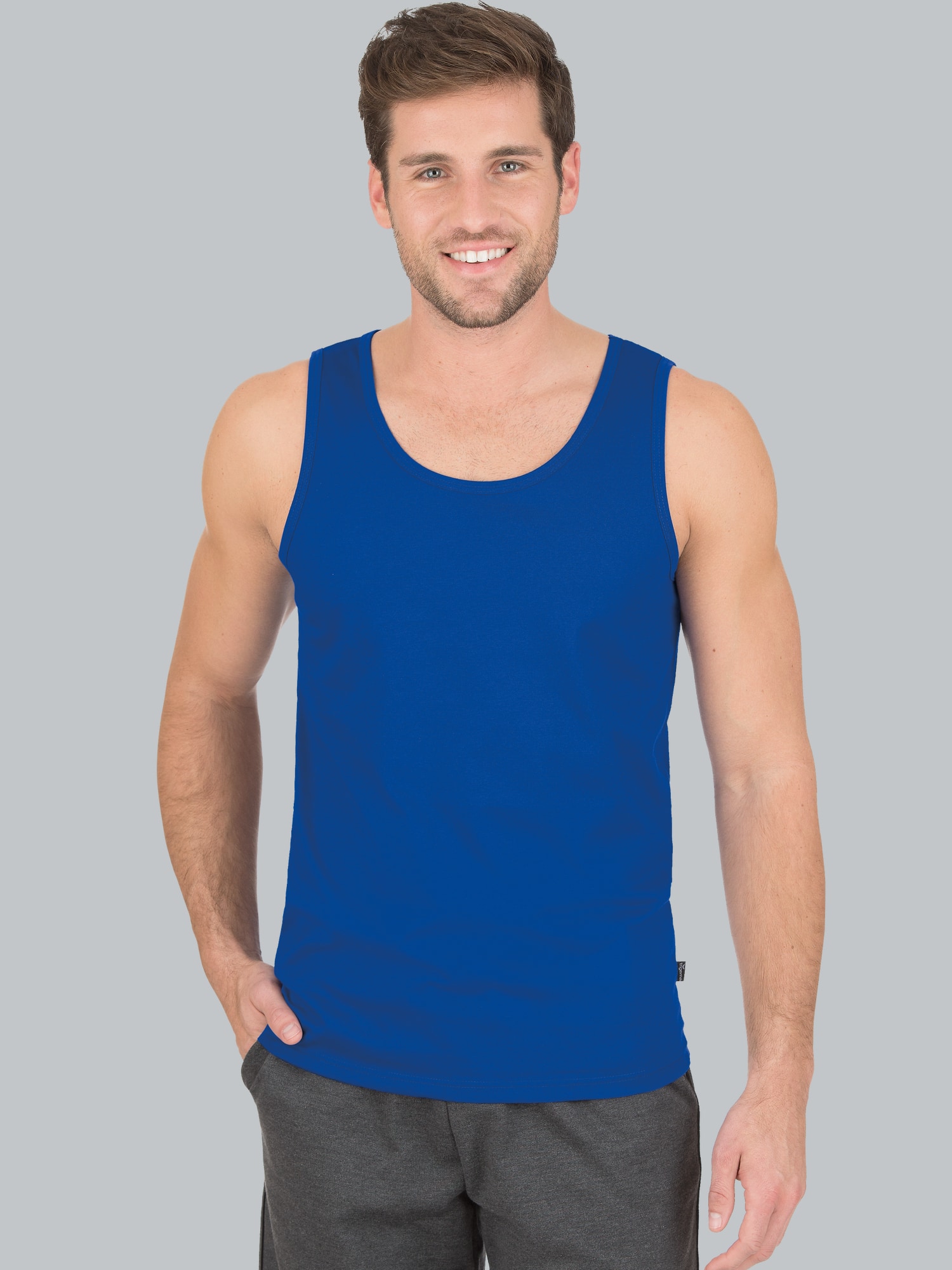 Trägershirt aus 100% Baumwolle Royal