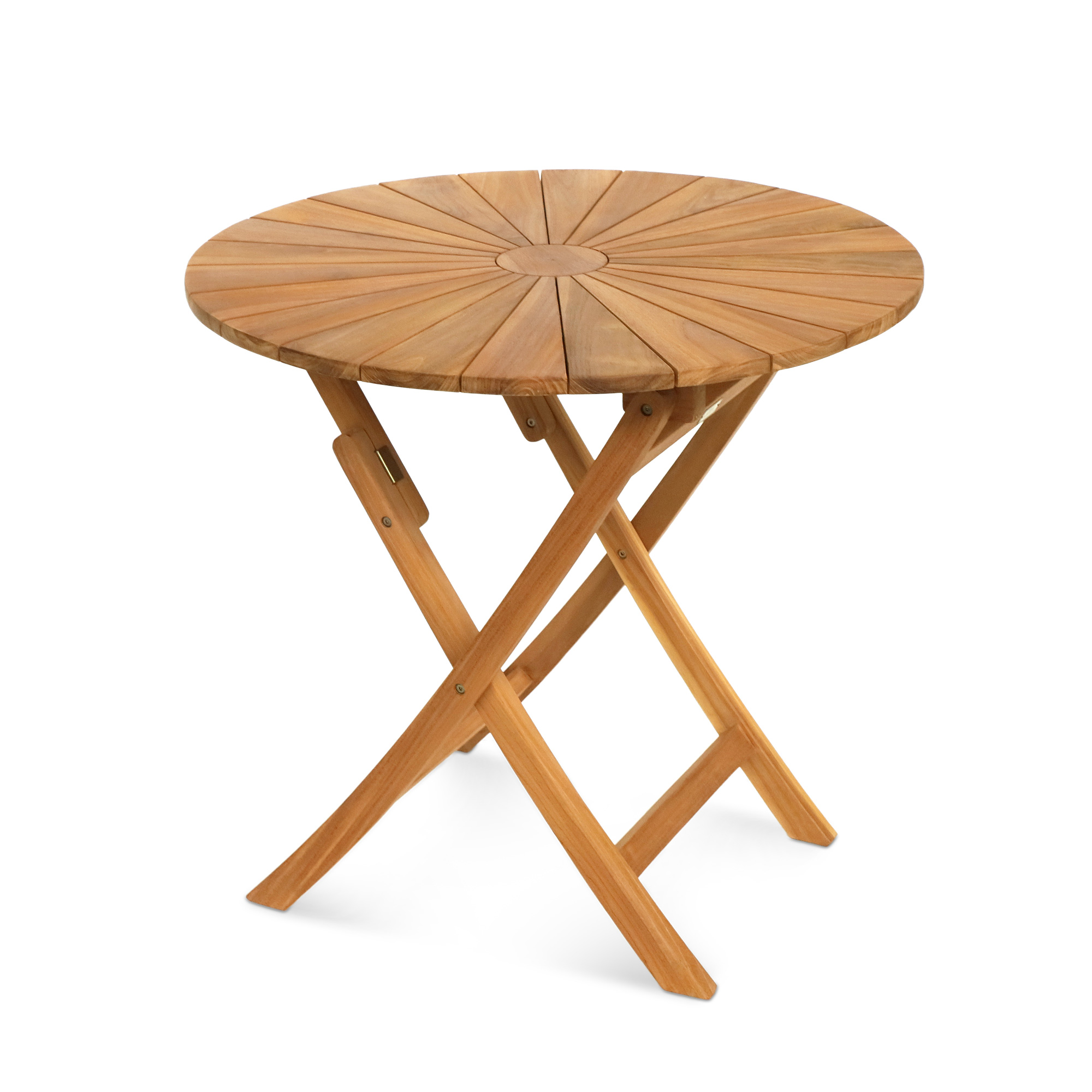 Runder Klapp-Gartentisch 'Söderberg' aus Teak, natur, Ø 80 cm, H 75 cm günstig bestellen