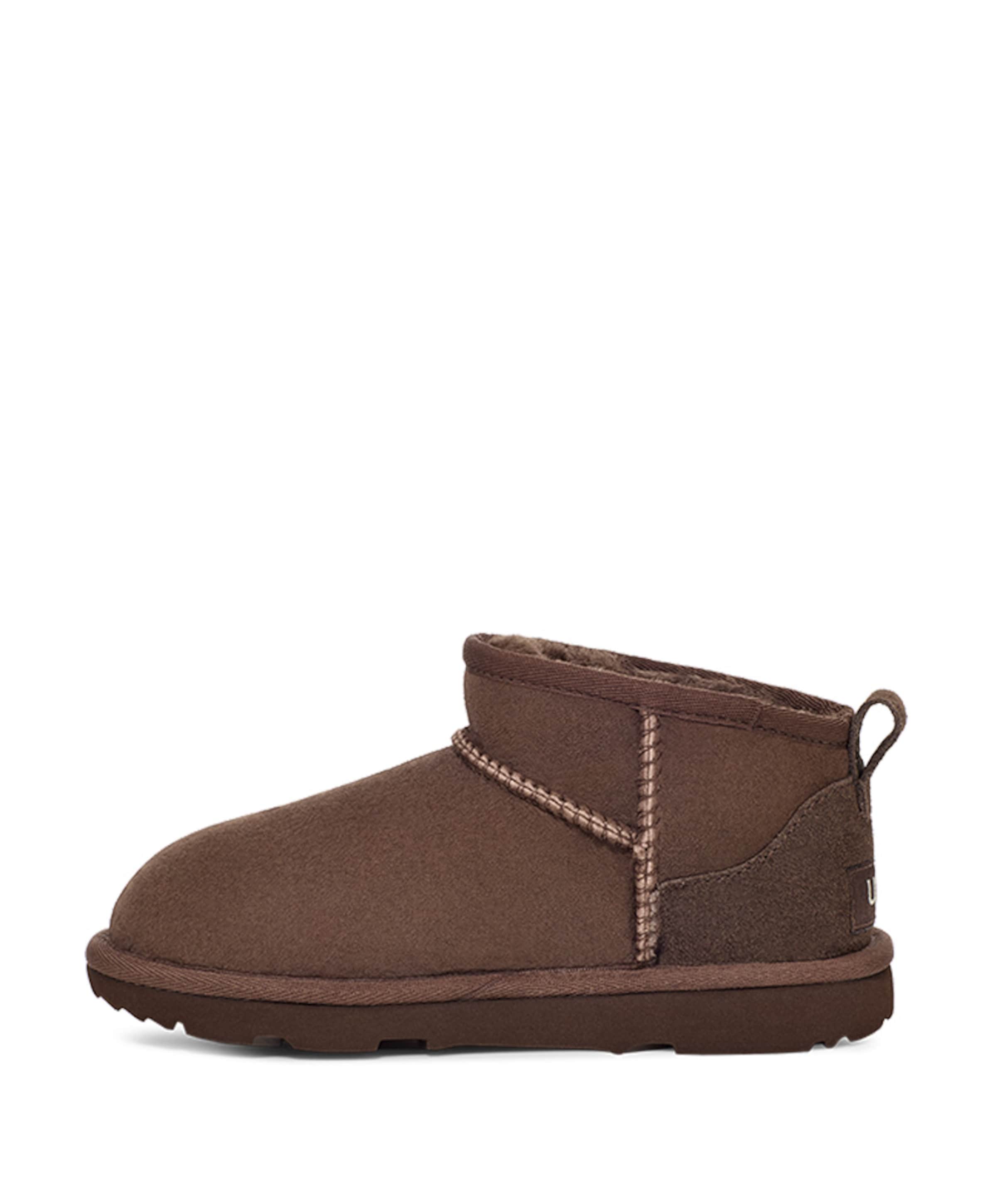 Ugg Classic ultra mini l meisjes enkellaarzen bruin