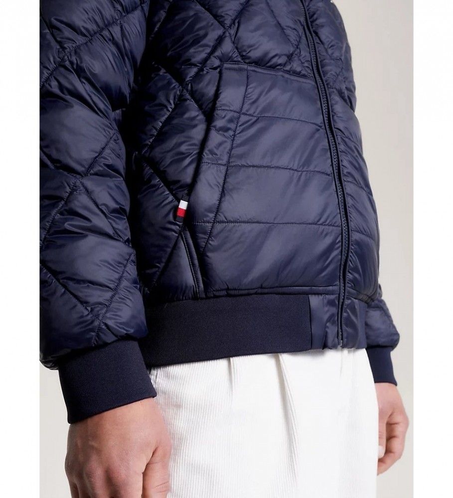 Jaqueta acolchoada Tommy Hilfiger Warm, azul marinho