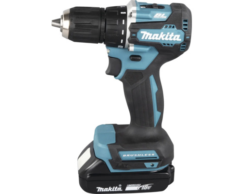 Makita DDF487RAJ 18V accuboormachine/schroefmachine, inclusief 2 accu's, oplader en MAKPAC maat 2 koffer.