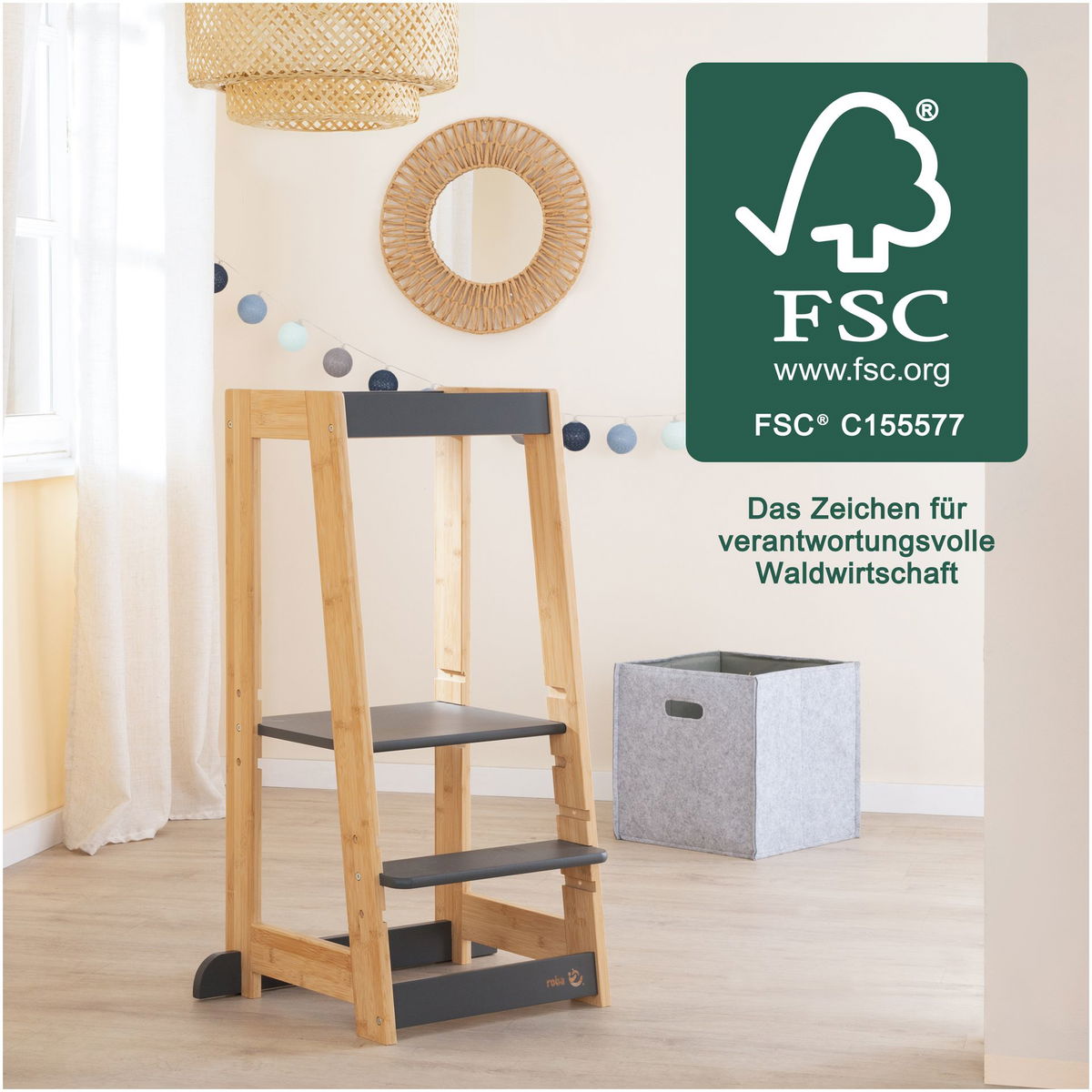 robaroba   Lernturm anthrazit