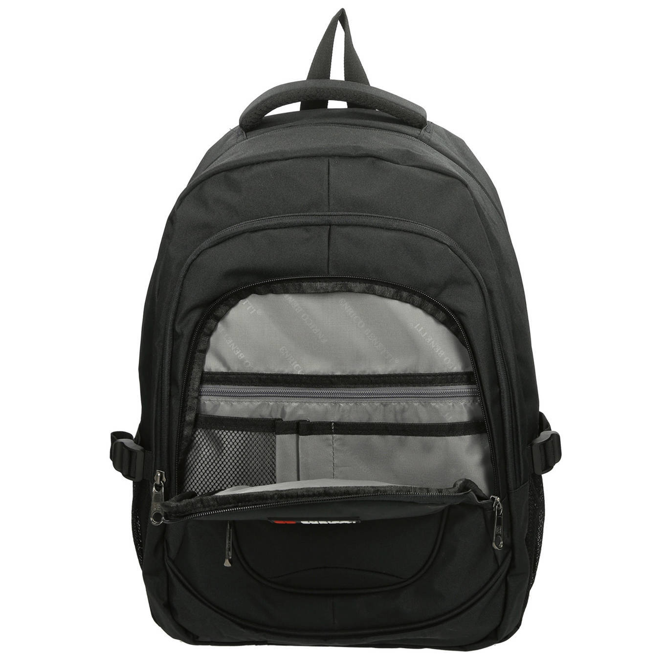 Enrico Benetti rugzak Hamburg 17 inch black