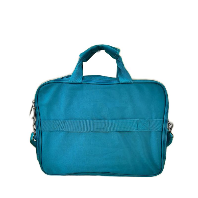 Sacoche ordinateur 28105A 2 compartiments 15.6 pouces 40 cm Teal bleu