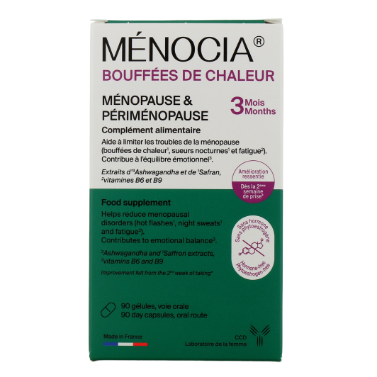 Menocia Bouffées de Chaleur - Ménopause et Périménopause