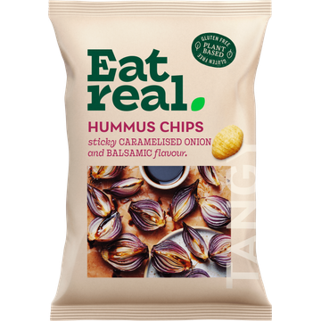 Eat Real Hummus Caramelised Onion & Balsamic Vinegar 110 g