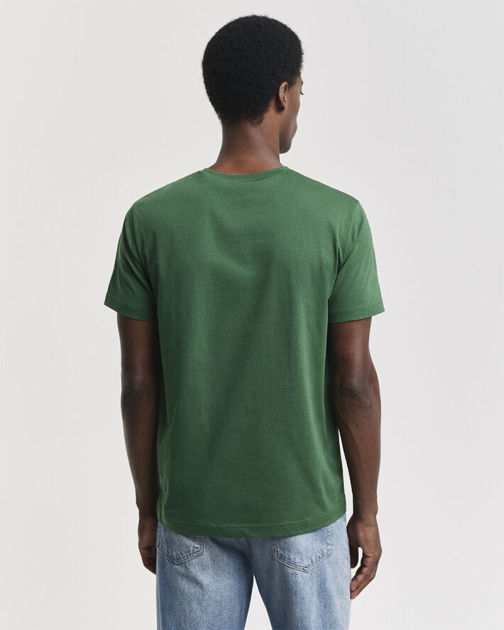 Gant EMB ARCHIVE SHIELD TSHIRT Forest green