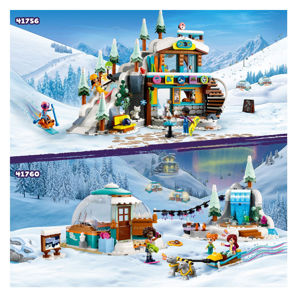 LEGO Friends 41756 Vakantie Skipiste en Cafe