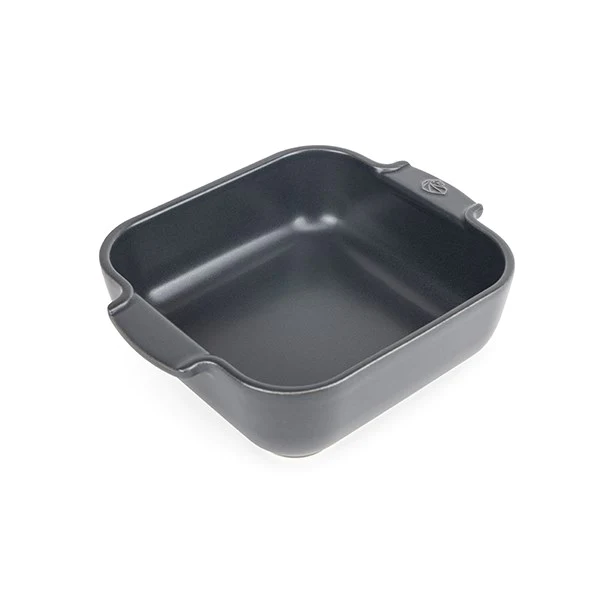 Plat four carré céramique ardoise 21 cm Peugeot