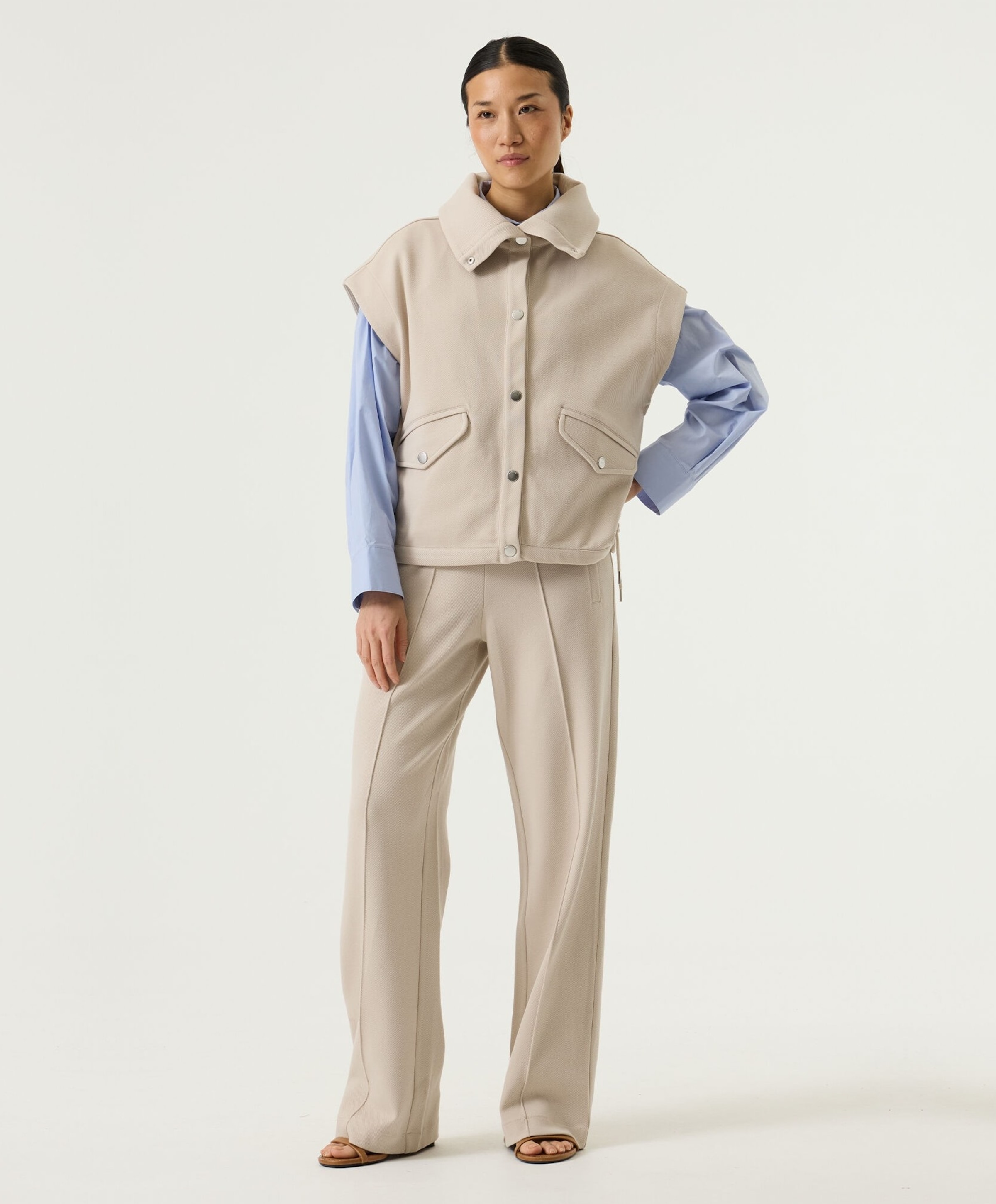 Garcia Dames gilet beige