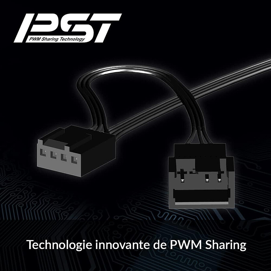 Arctic P12 Slim PWM PST - Noir