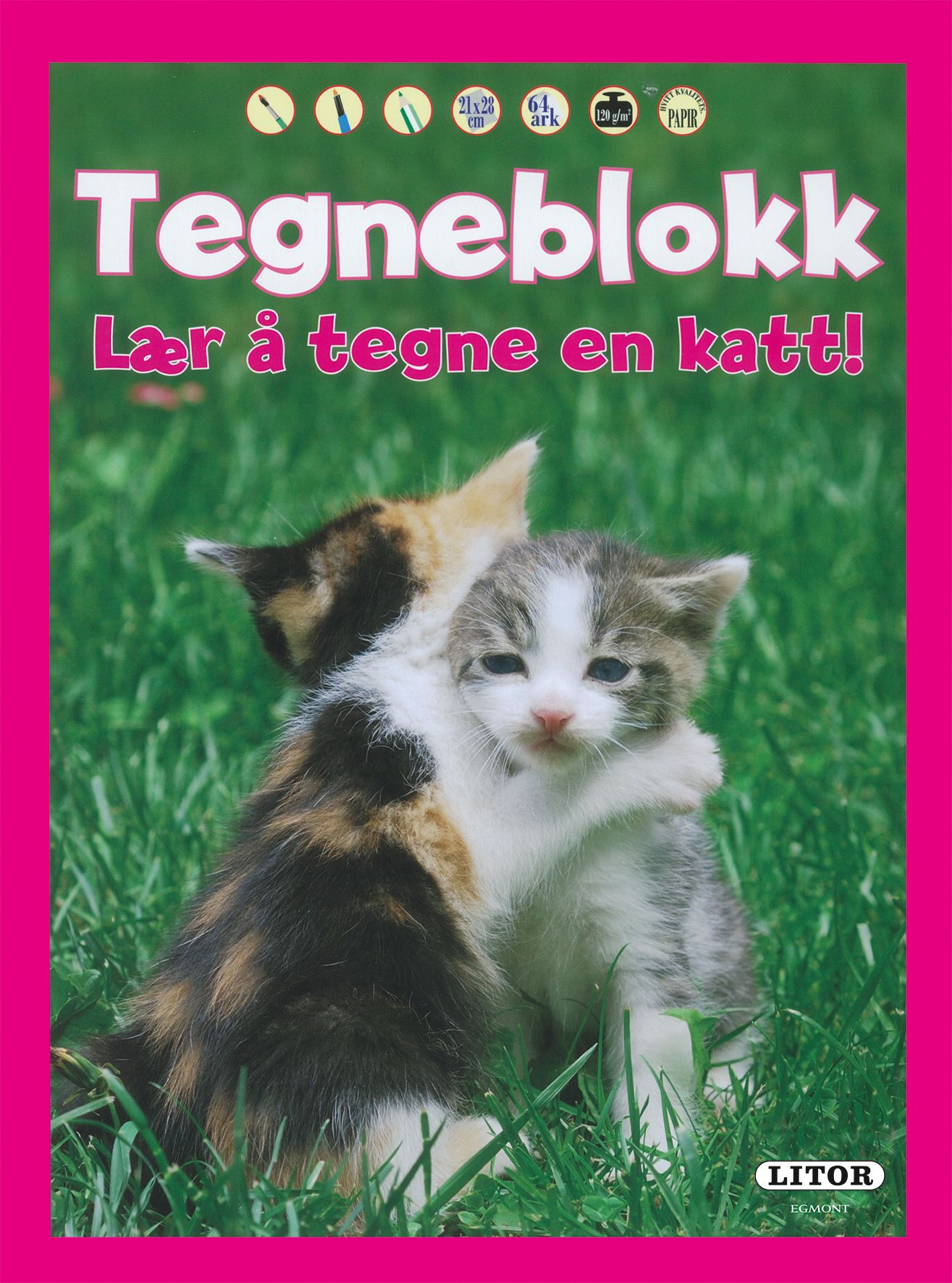 Tegneblokk lær å tegne en katt