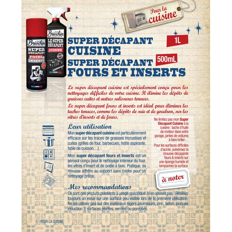 Super décapant cuisine Briochin - Spray 1 L