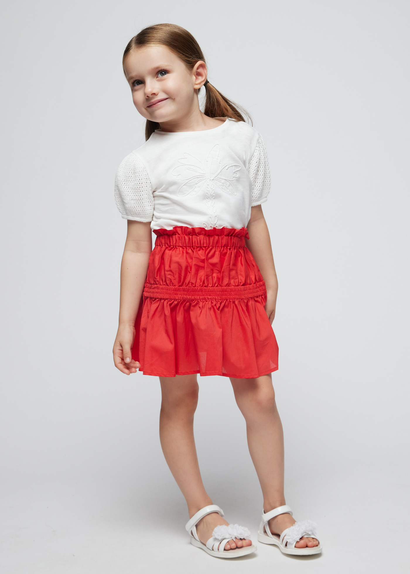 Camiseta feminina Better Cotton combinada