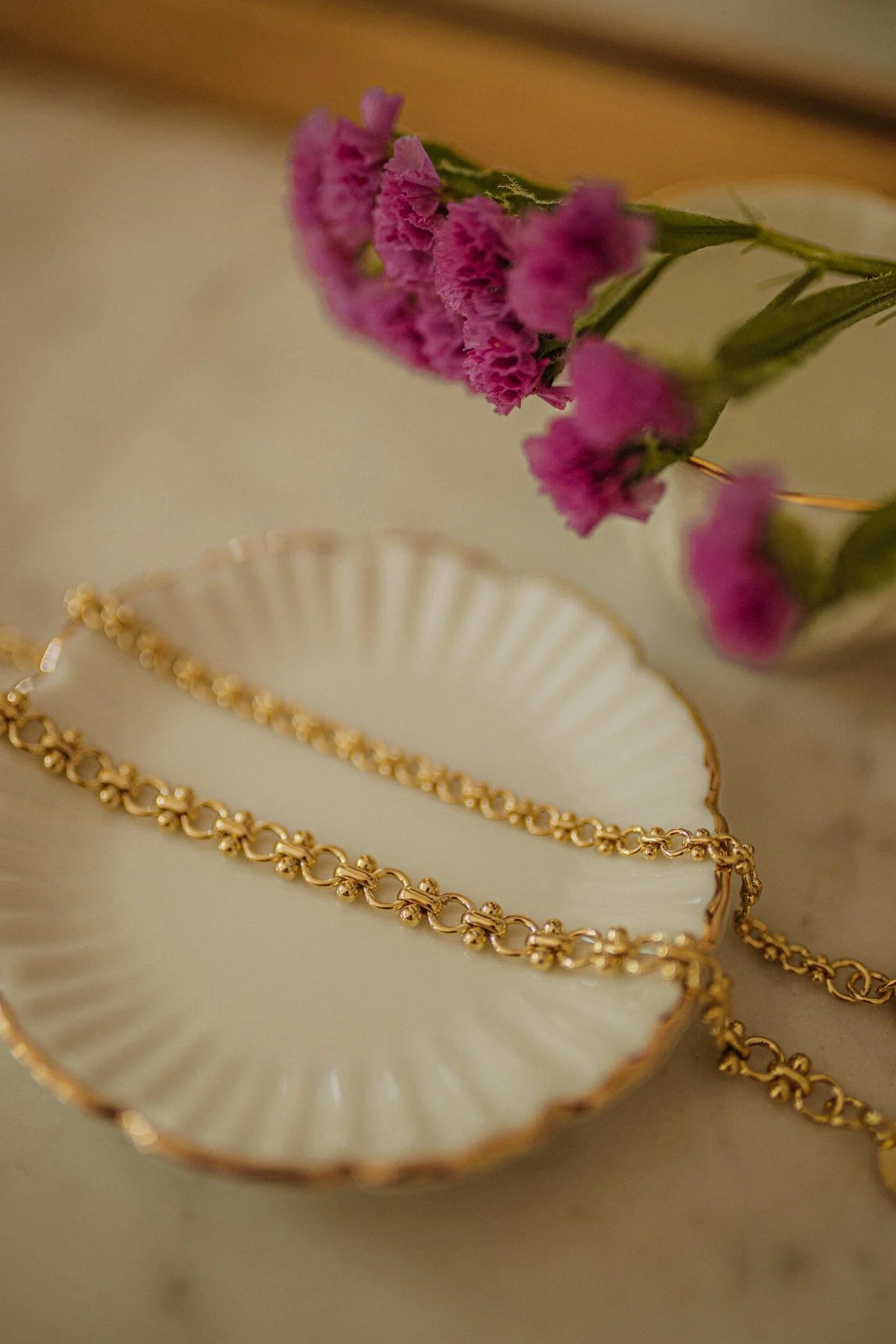 HÉBÉ - Maxi bracelet doré à l'or fin | Doré