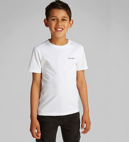 Calvin Klein T-Shirt - Brustinst. Logo - Bright White