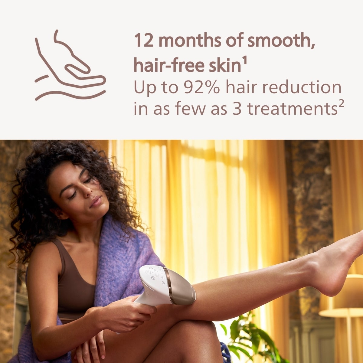 Philips Lumea Prestige IPL lysbasert hårfjerning BRI955/00