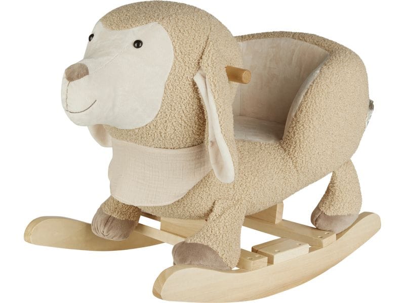 Sterntaler Schaukeltier Schaf Flocke Beige Schaukeltier aus weichem Plüsch