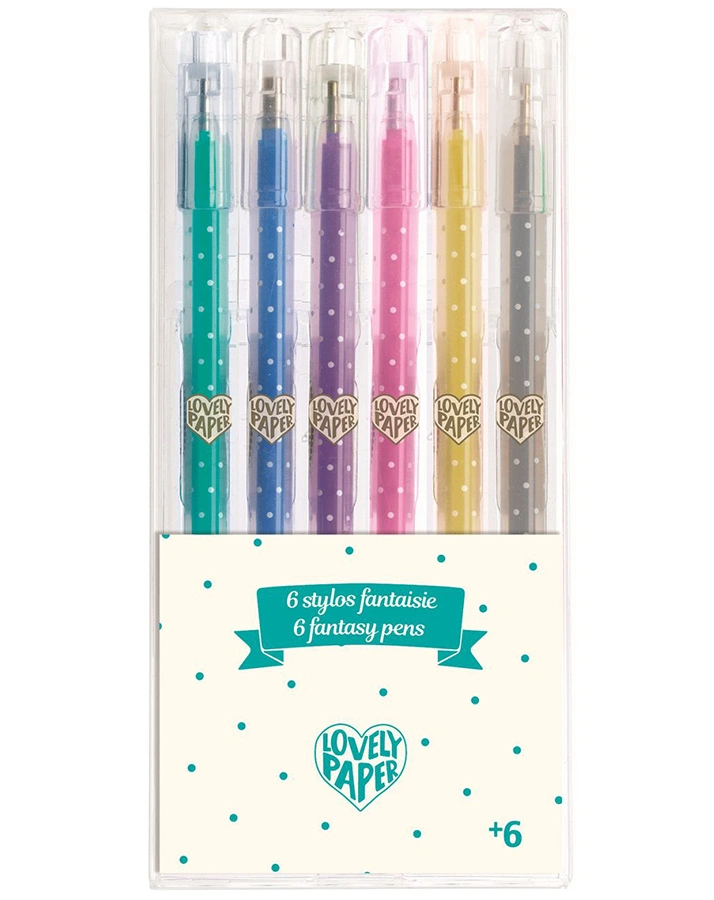 Gel-Stifte GLITZER 6er-Pack in bunt