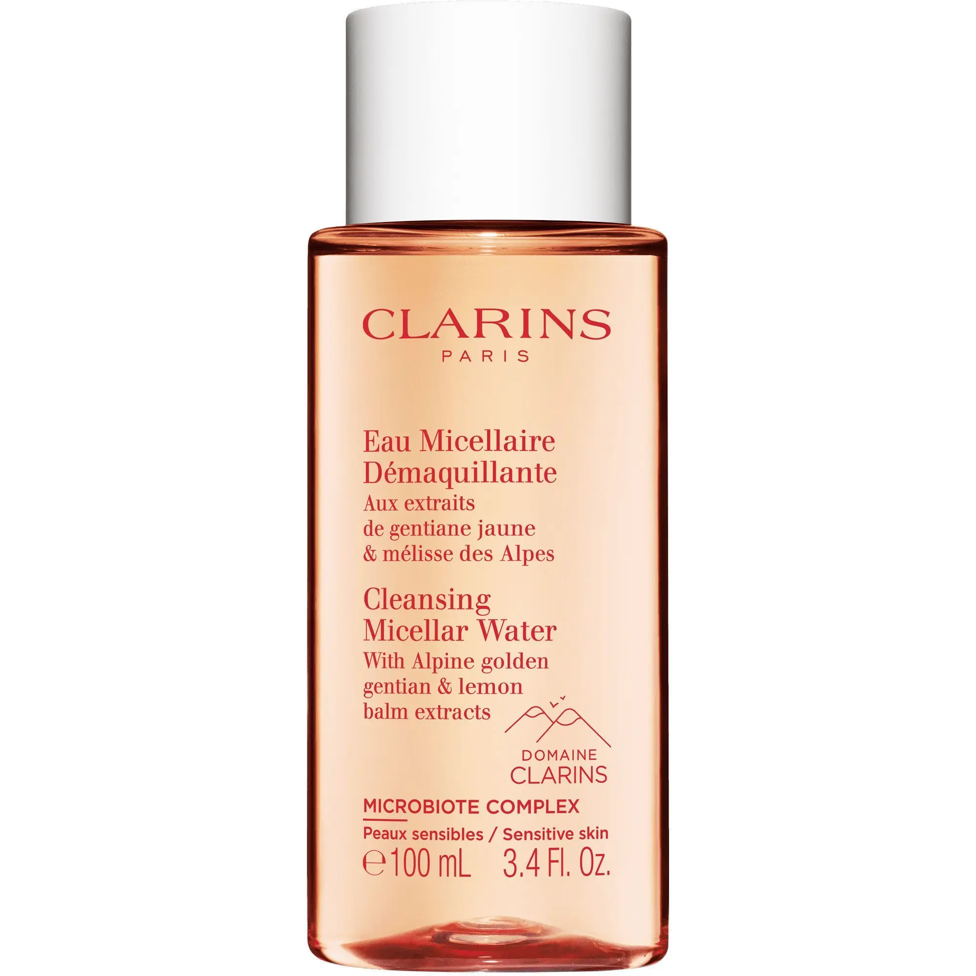 Clarins - Eau Micellaire Démaquillante Eau démaquillante - Aux extraits de gentiane jaune & mélisse des Alpes- Visage