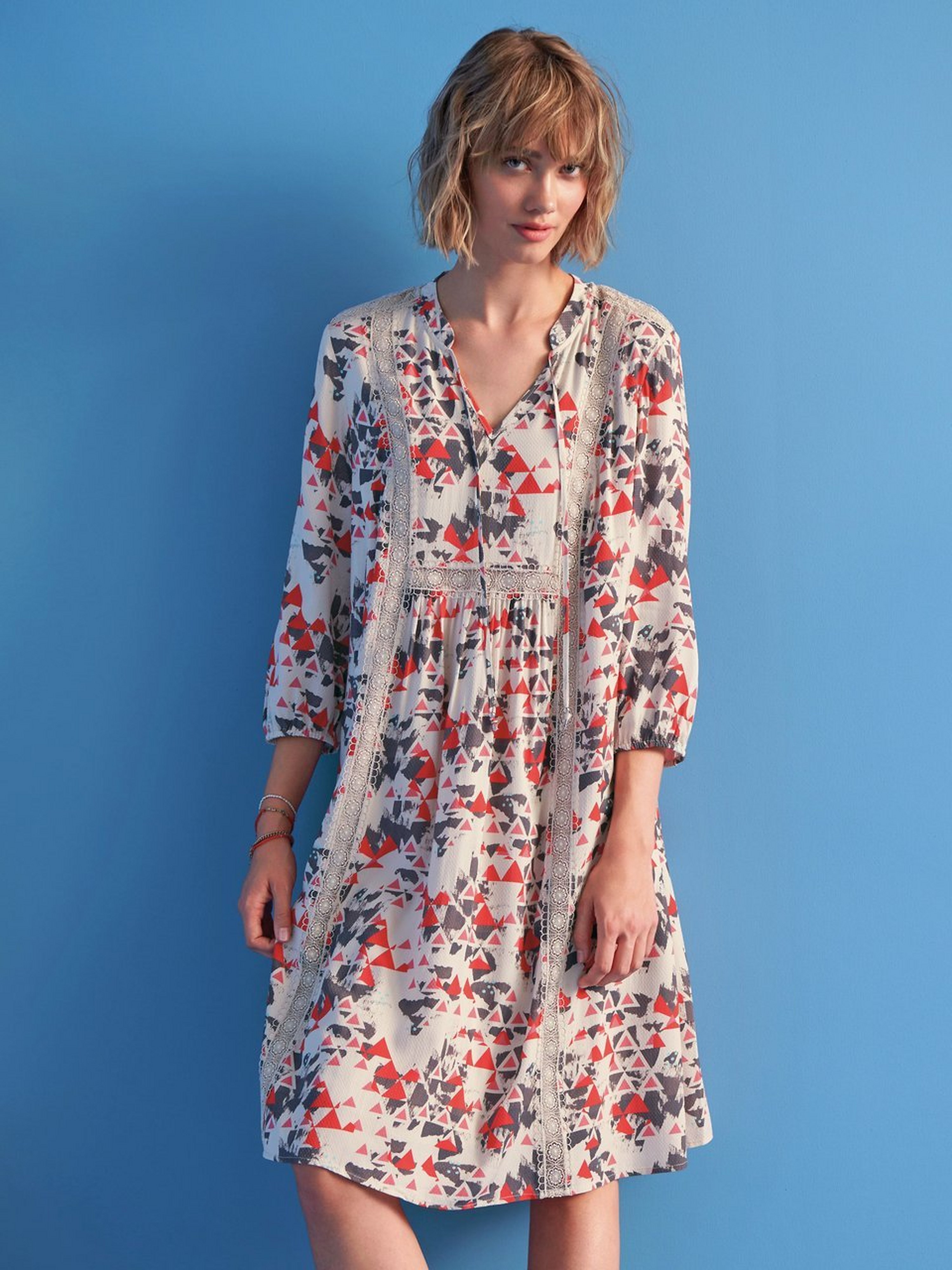 Kleid mit 3/4-Arm