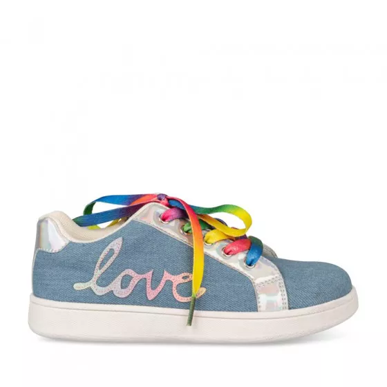 Baskets BLEU LOVELY SKULL