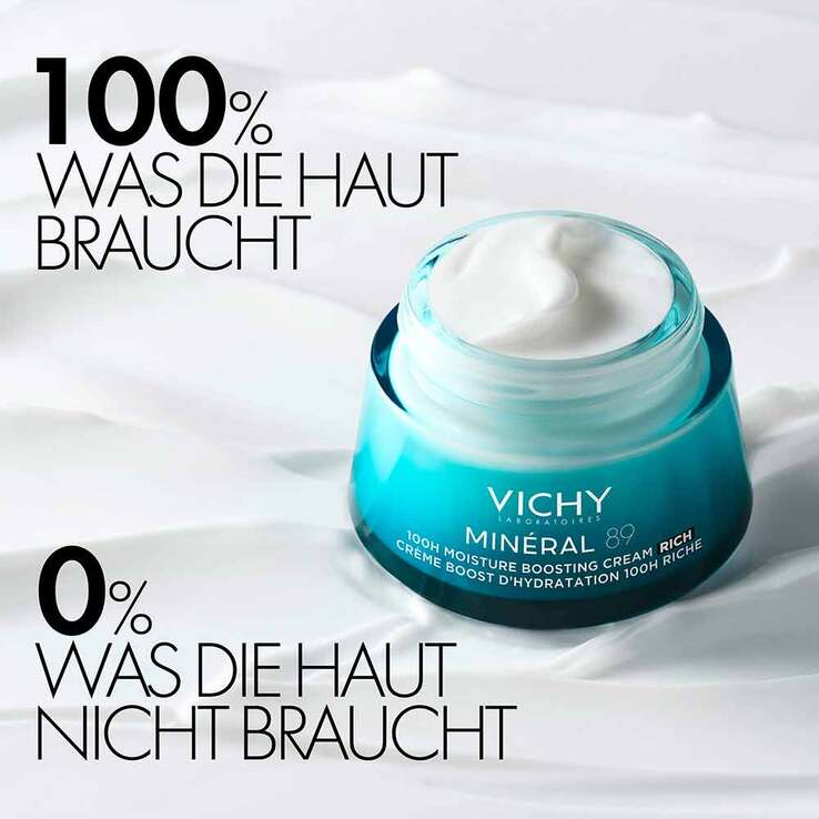 Vichy Mineral 89 100h Creme reichhaltig mit Duft, 50 ml