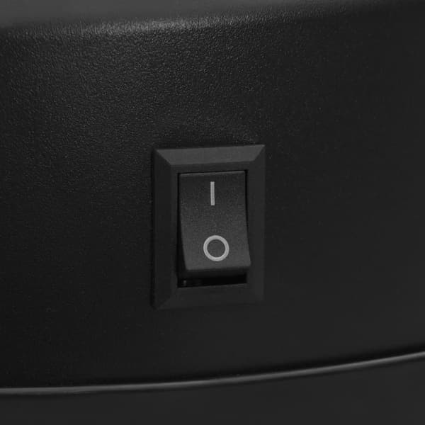 vidaXL Automatisk søppelbøtte med sensor 40 L karbonstål svart