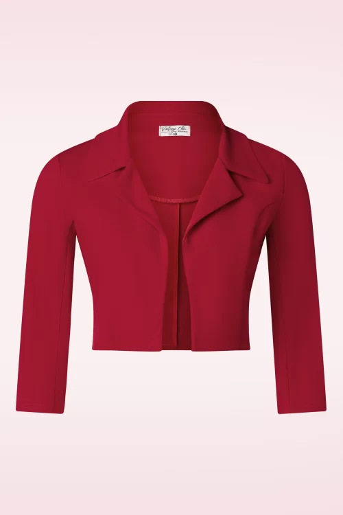 Vintage Chic for Topvintage Jackie bolero blazer in rood