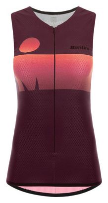 Maillot Tri Sans Manches Santini X Ironman Audax Aero Femme