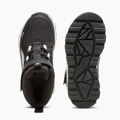 Puma Evolve Puretex AC PS Vintersko, Black/Ash Grey/White