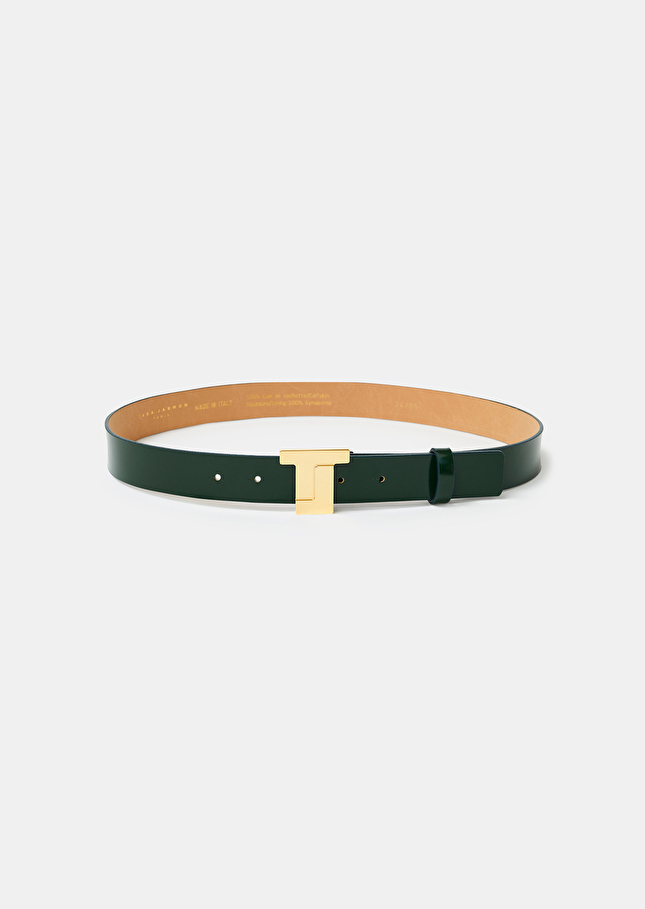 Ceinture 8 Bisvert émeraude en cuir