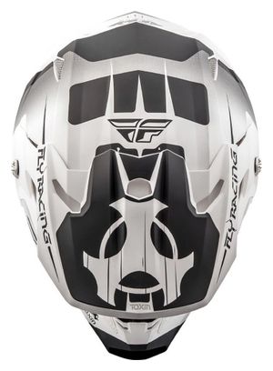 Casque Intégral Fly Racing Toxin Blanc Noir Mat