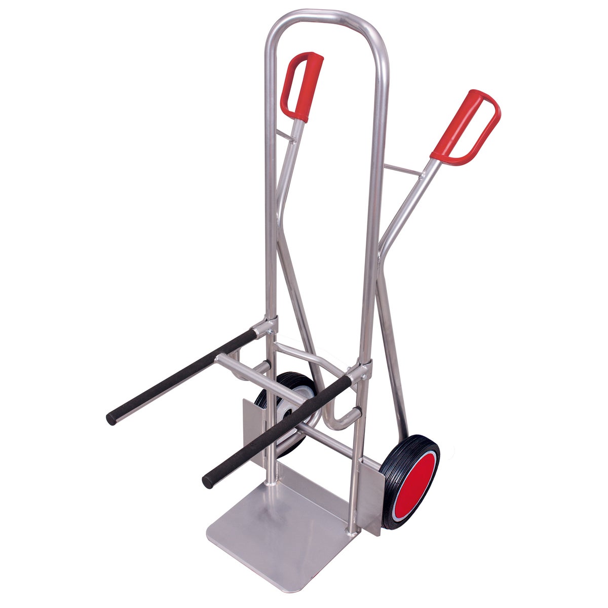 VARIOfit stoeltrolley van aluminium, draagvermogen 250 kg, massief rubberen banden