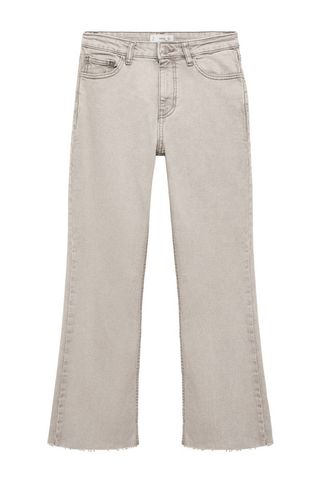 MANGO TEEN cropped flared jeans changeant grijs