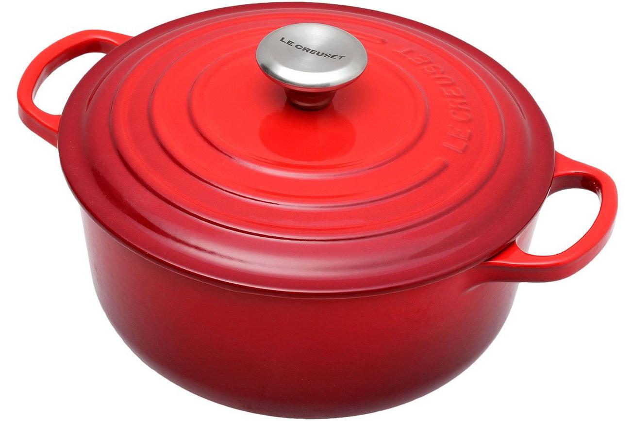 Le Creuset braadpan - cocotte 20cm, 2,4L rood