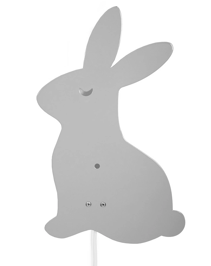 Wandleuchte HASE in hellgrau
