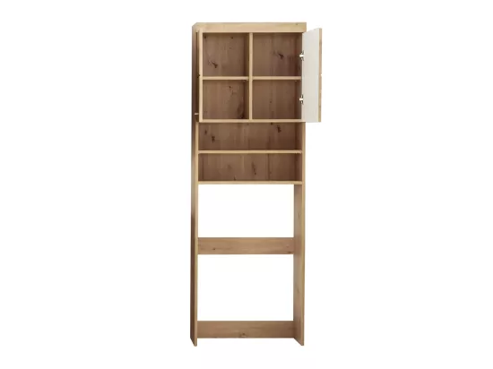 Meuble de rangement spécial machine à laver ou wc - L. 63 x H. 187 x P. 24 cm