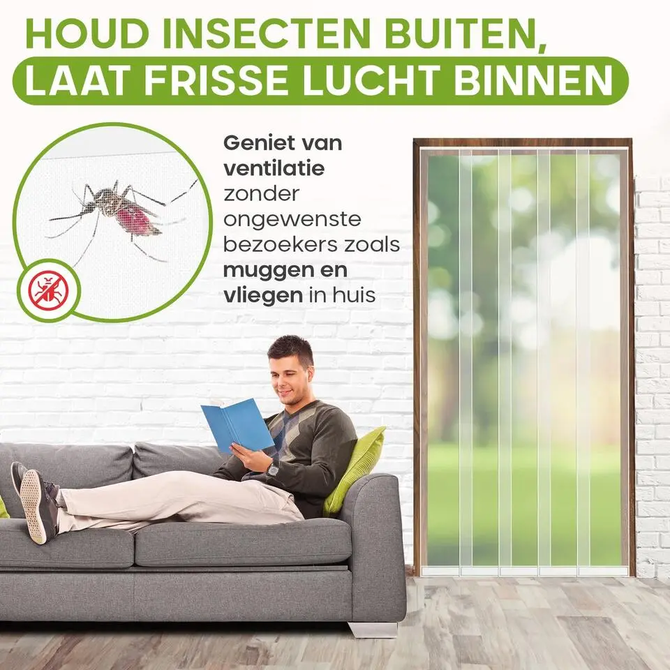 O'DADDY Lamellenhor 100x260 - Deurgordijn - wit