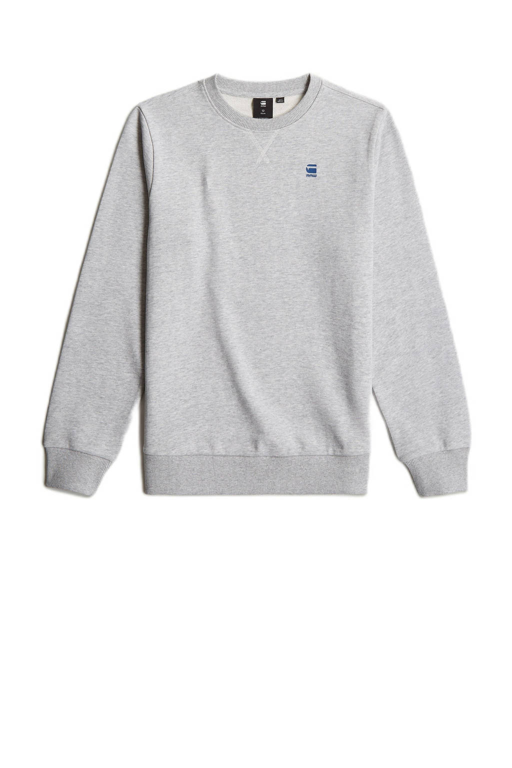 G-STAR gemêleerde sweater sweater straight grijs