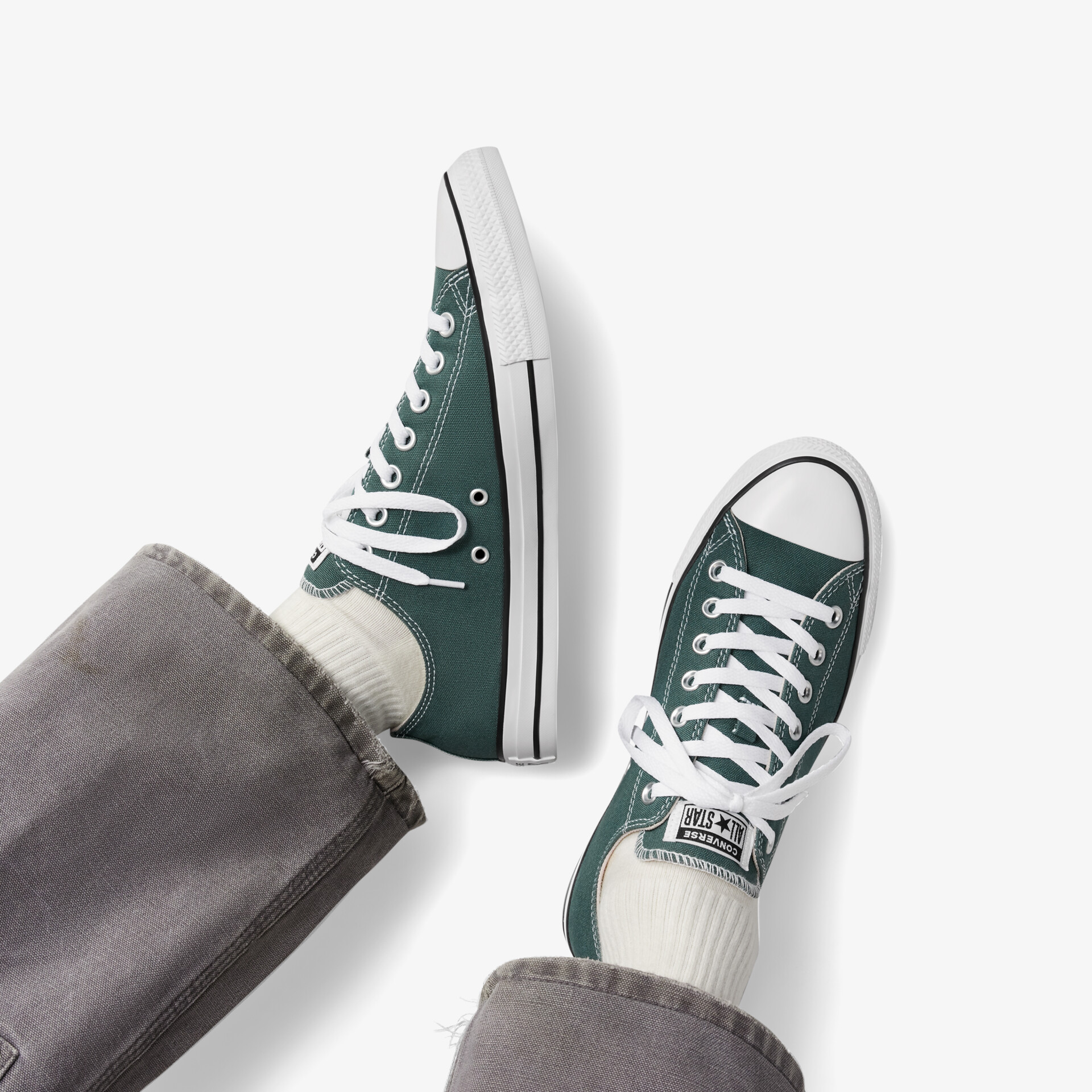 CONVERSE Chuck Taylor All Star Damen Leinenschuhe grün